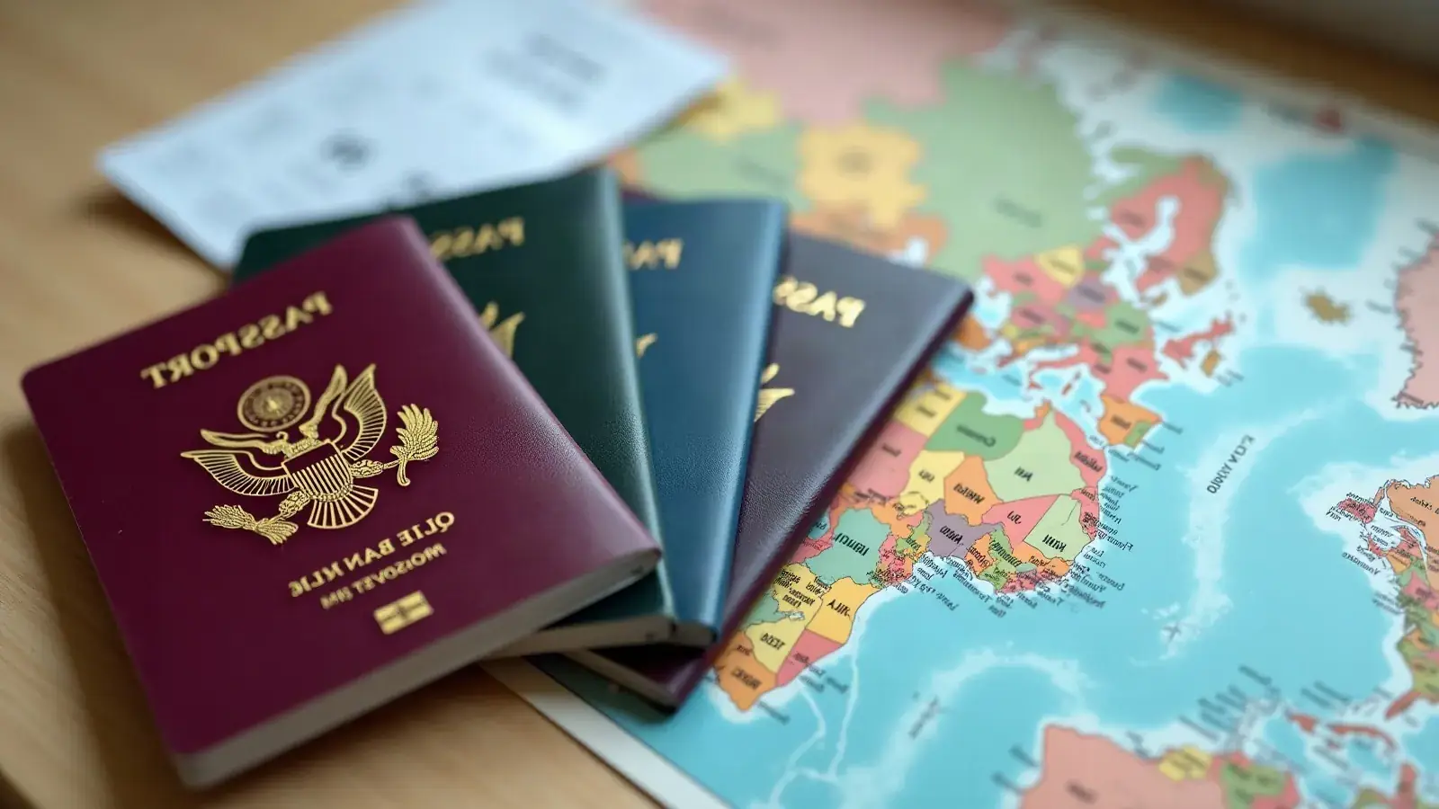 Passports from different countries