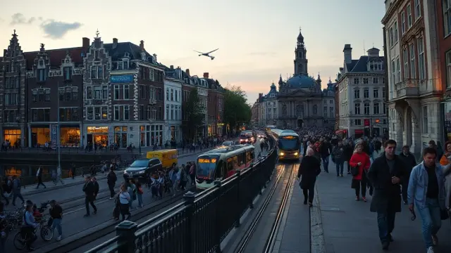 Travellers: Amsterdam road closures and long delays as 500,000 event-goers arrive