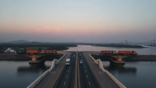 Dandong-Sinuiju road bridge opens between China and North Korea