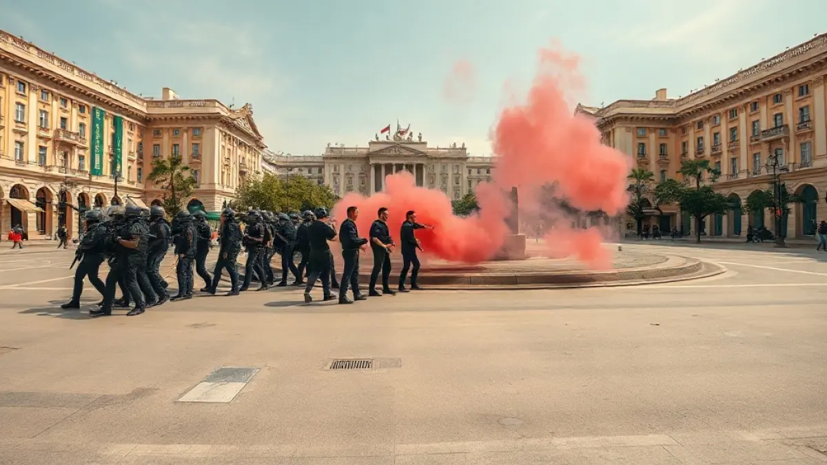 Protests paralyse Tirana for a third day as clashes spread across Albania