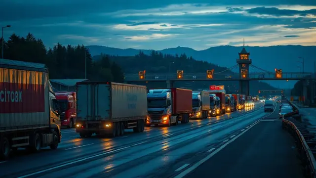 Turkish truckers hold Kapıkule sit-in over Schengen visas and border queues