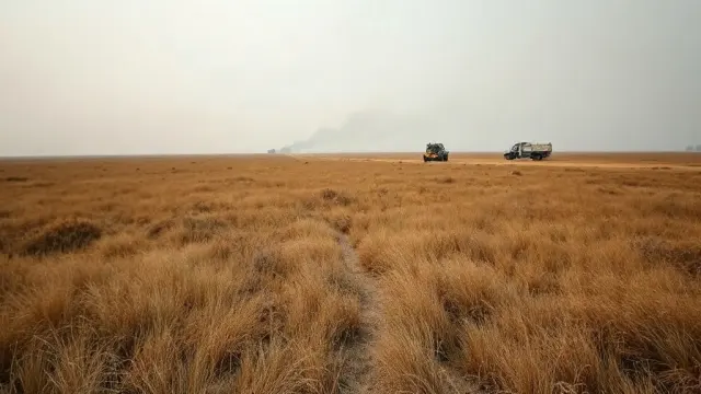 Mongolia wildfire nears China border; smoke drifts into border areas