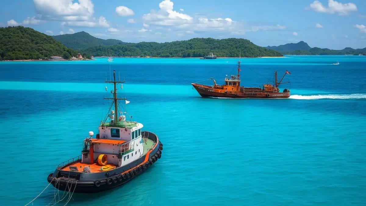 Palau harbor cleared of typhoon wrecks and 1,500 gallons of oil