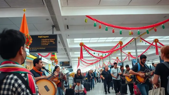Macau Airport Hosts Flash Mob Concerts for National Day Celebrations