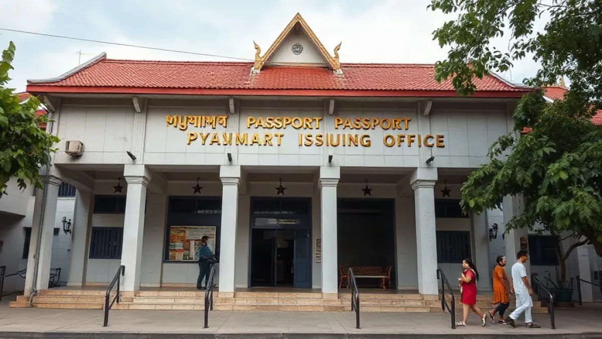 Passport Brokers Arrested Near Yangon Office