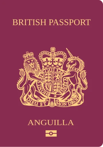 Anguilla passport cover