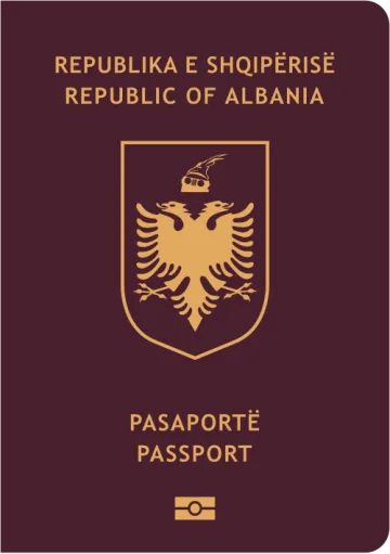 Albania passport cover