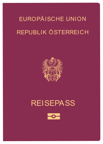 Austria passport cover