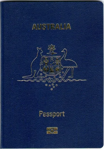 Australia passport cover