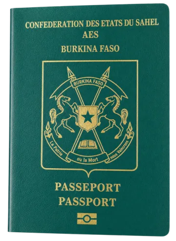 Burkina Faso passport cover