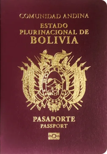 Bolivia passport cover