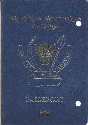 DR Congo passport cover