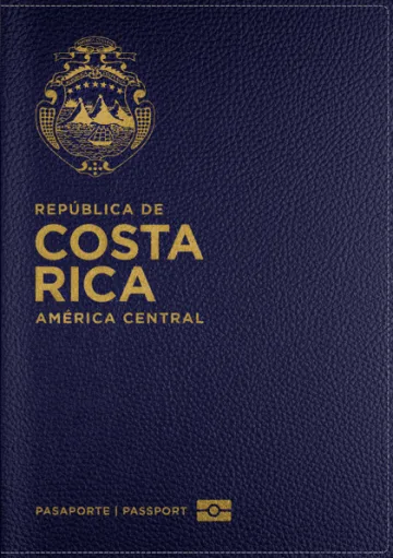Costa Rica passport cover