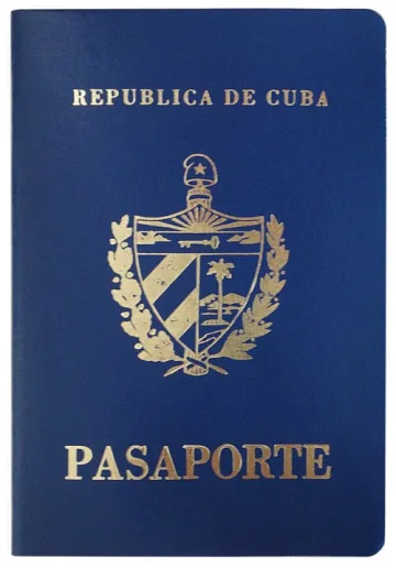 Cuba passport cover