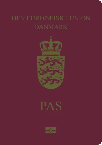 Denmark passport cover