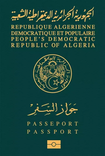 Algeria passport cover