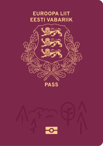 Estonia passport cover
