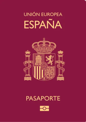 Spain passport cover