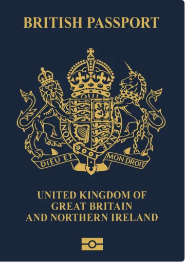 United Kingdom passport cover