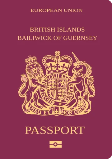 Guernsey passport cover