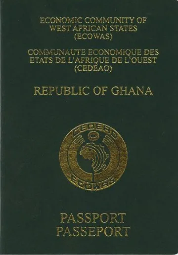 Ghana passport cover
