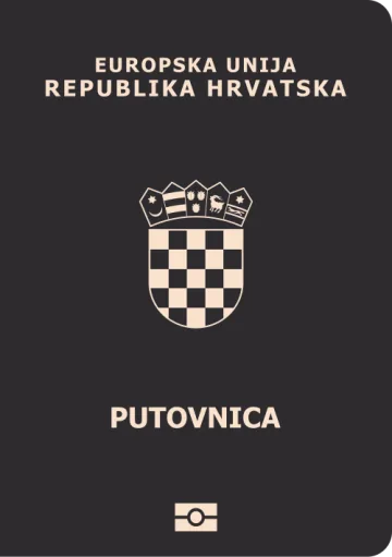 Croatia passport cover