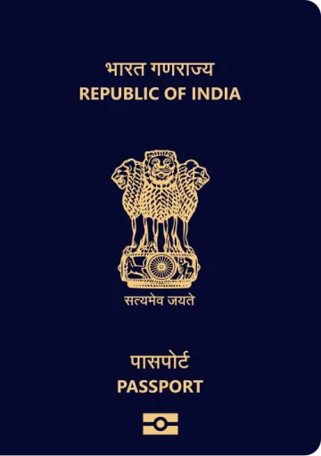 India passport cover