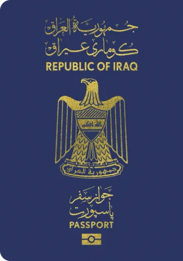 Iraq passport cover