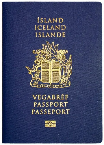 Iceland passport cover
