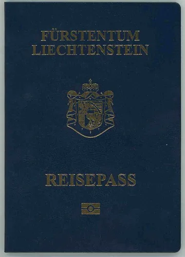 Liechtenstein passport cover