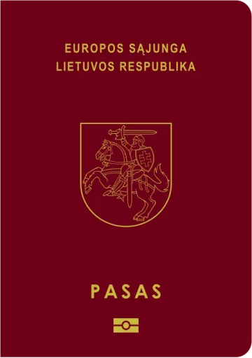 Lithuania passport cover