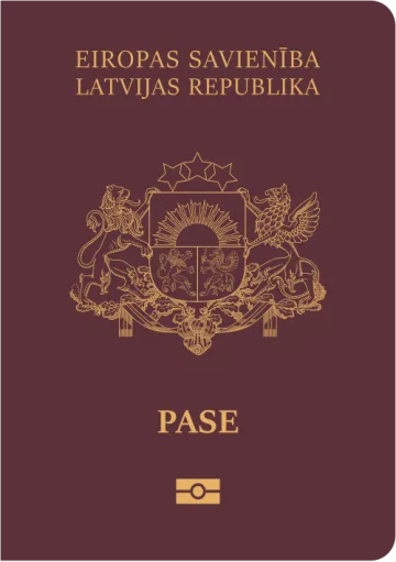 Latvia passport cover