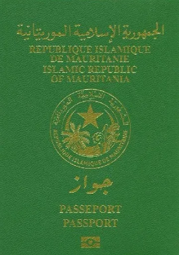 Mauritania passport cover