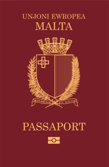 Malta passport cover