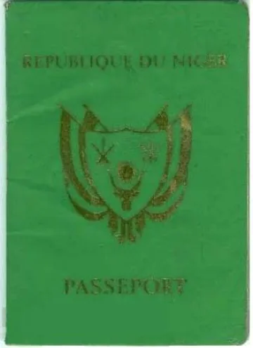 Niger passport cover