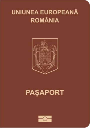 Romania passport cover