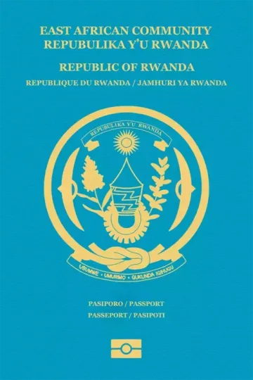Rwanda passport cover