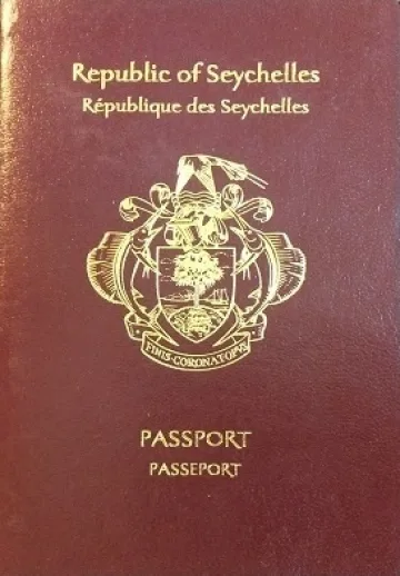 Seychelles passport cover