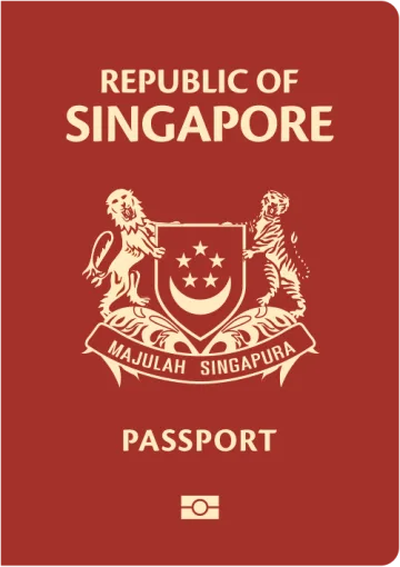 Singapore passport cover