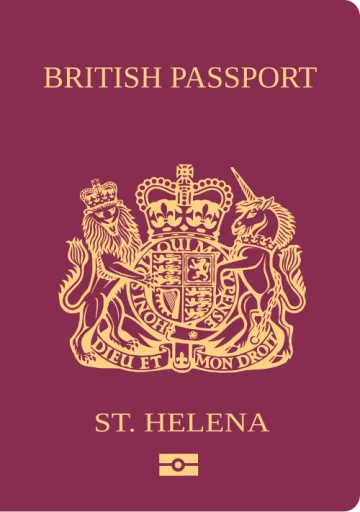 Saint Helena, Ascension, and Tristan da Cunha passport cover
