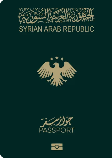 Syria passport cover