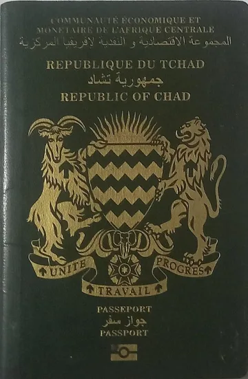 Chad passport cover