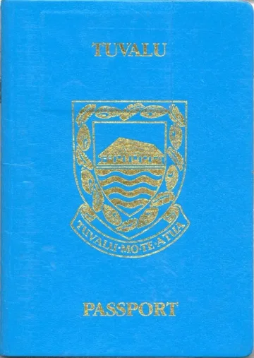 Tuvalu passport cover