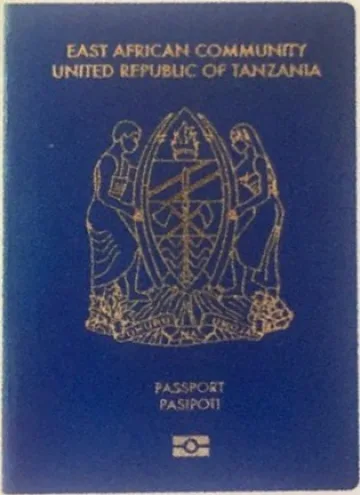 Tanzania passport cover